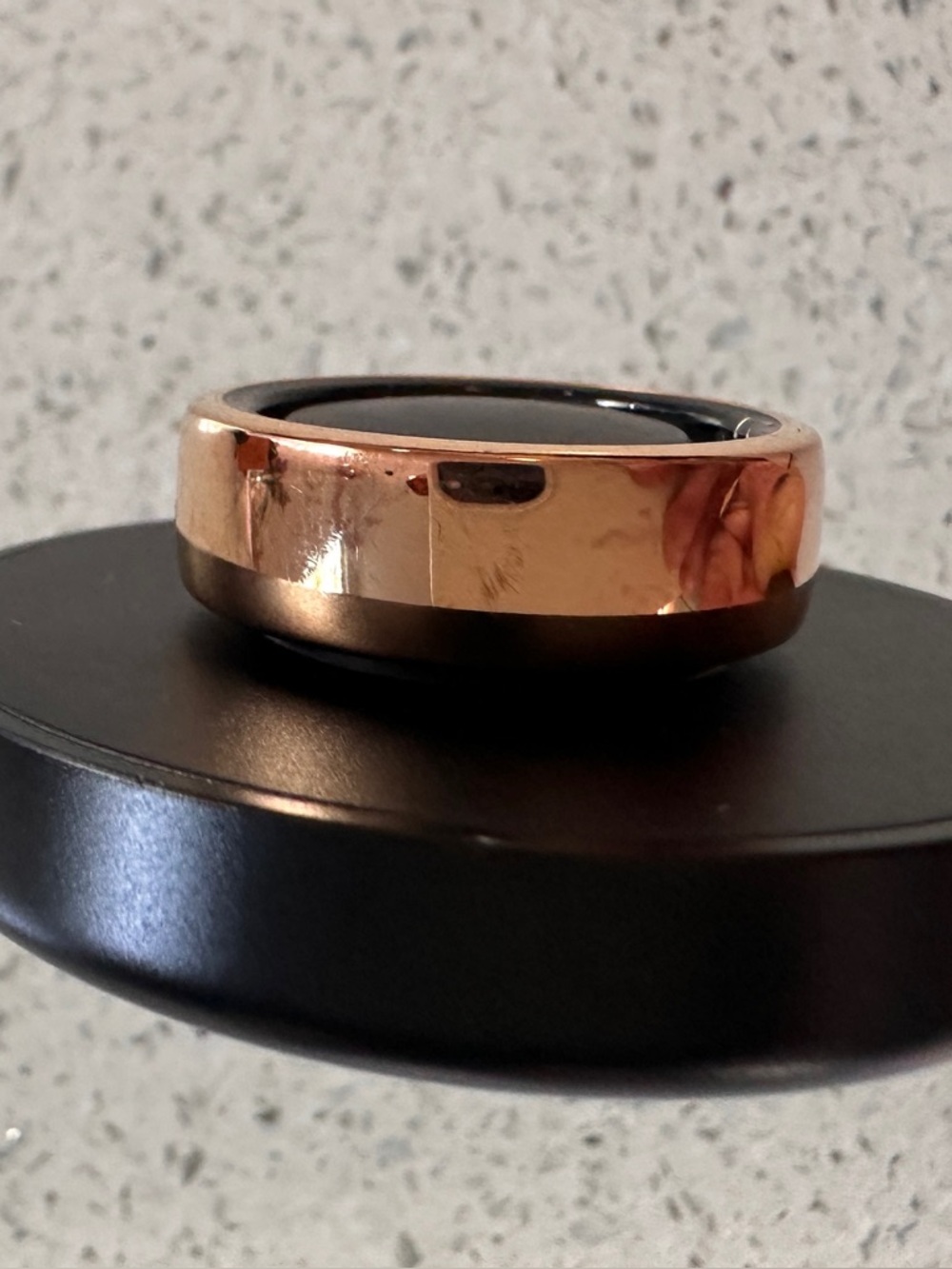 Oura Rose Gold and Black Two-Tone Women's Ring